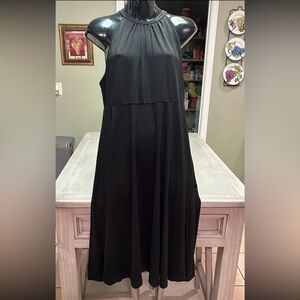 Bhome Maternity Dress Size L Halter Neck Casual Sleeveless Knee Length Sundress